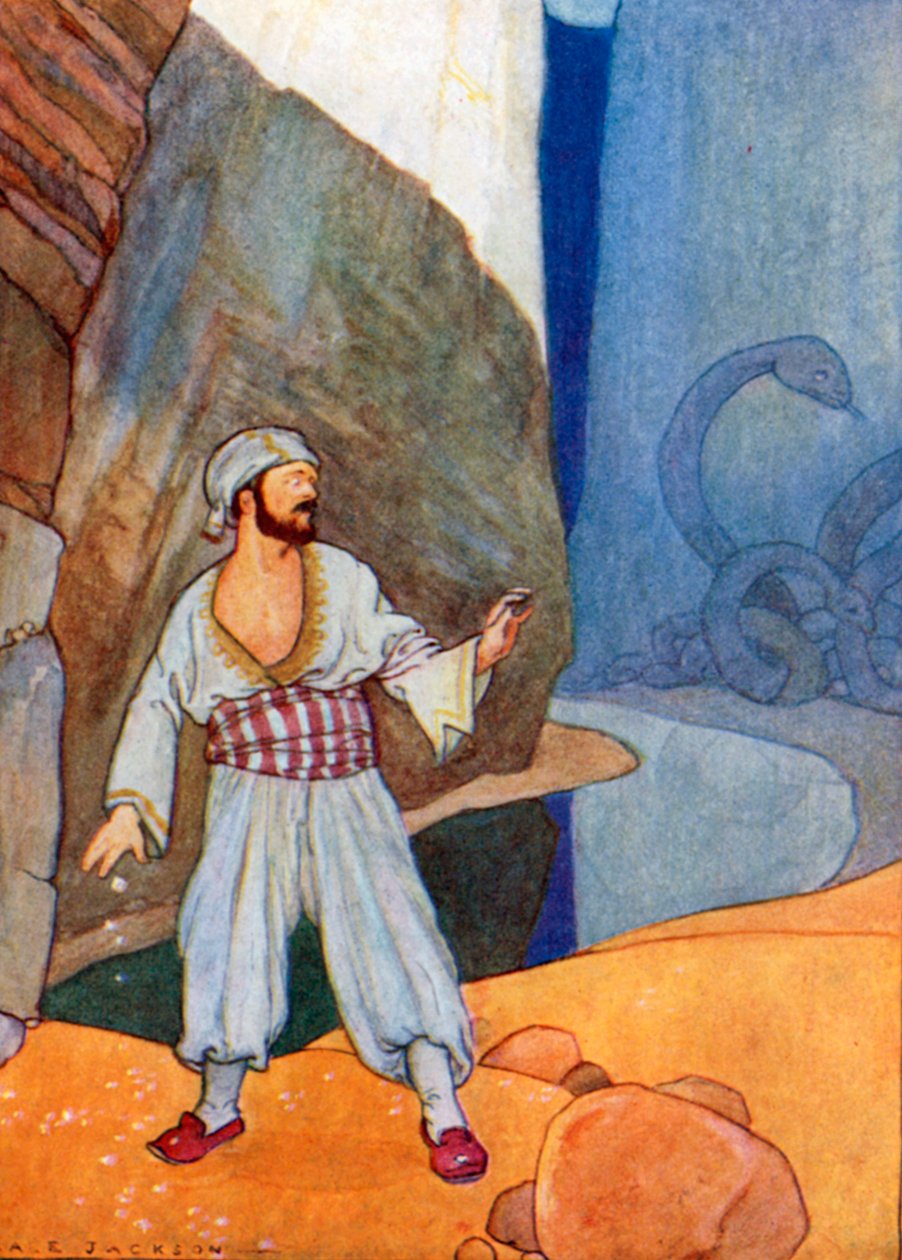 Son plaisir fut bientôt anéanti (lithographie couleur) - Albert Edward Jackson