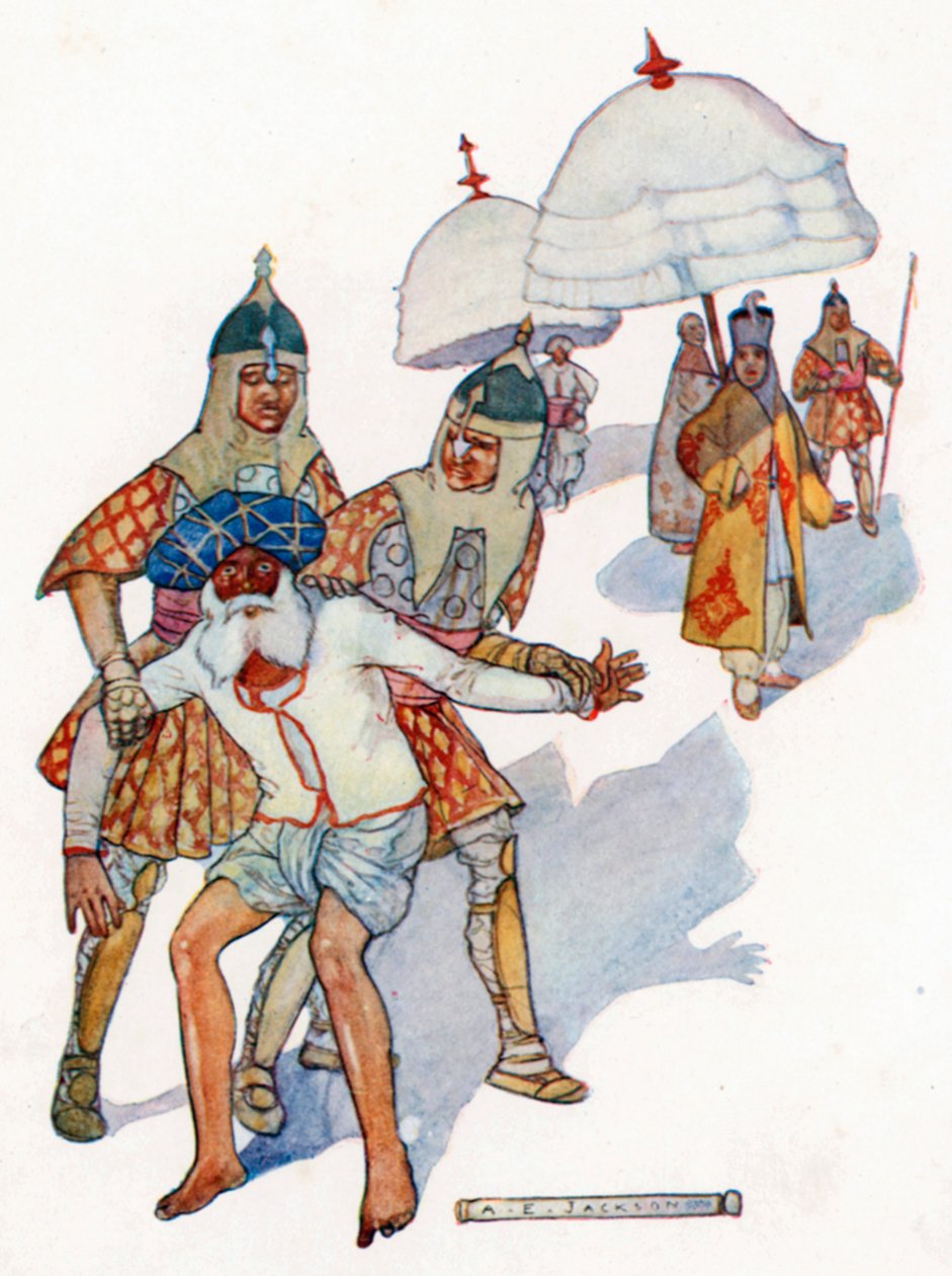 "Vous serez en partie en prison" (lithographie couleur) - Albert Edward Jackson