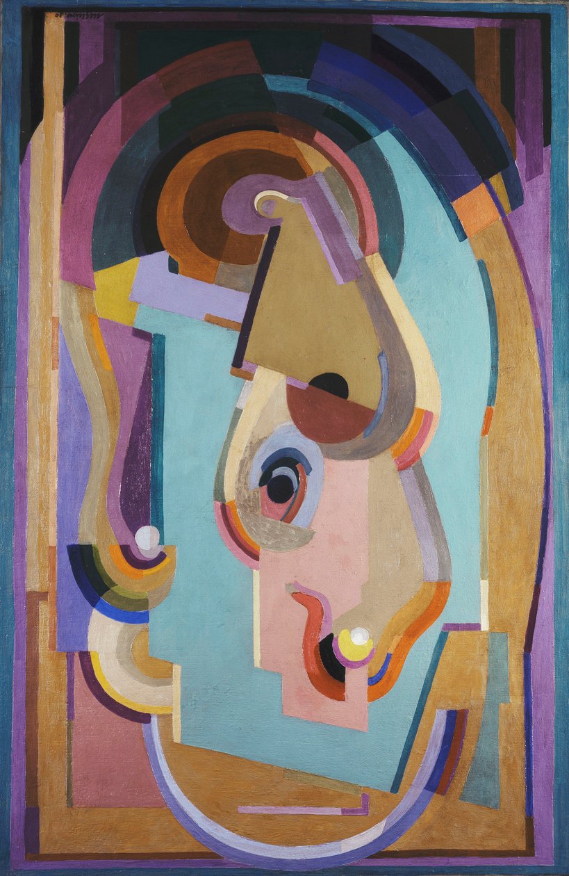 Composition Violet et Vert ; Purple and Green Composition - Albert Gleizes