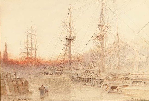 Bristol, quand la journée de travail est terminée - Albert Goodwin
