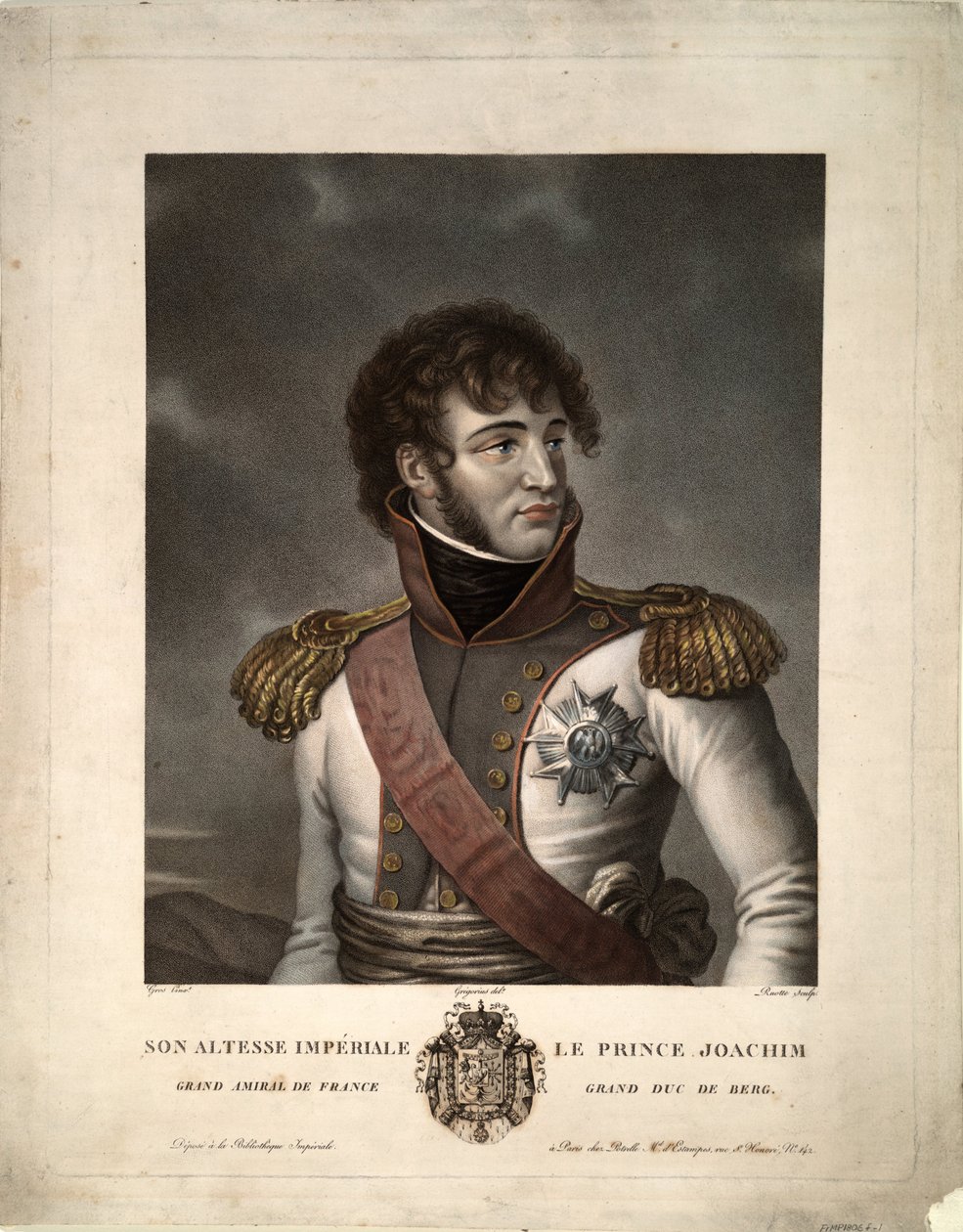 Portrait de Joachim Murat, vers 1806 - Albert Gregorius