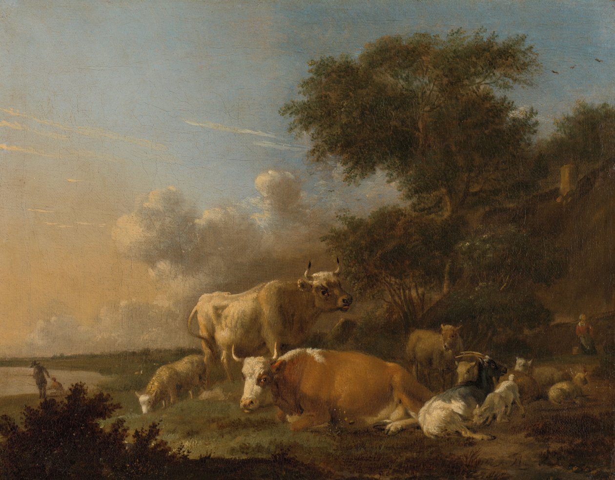 Paysage avec bétail - Albert Jansz Klomp