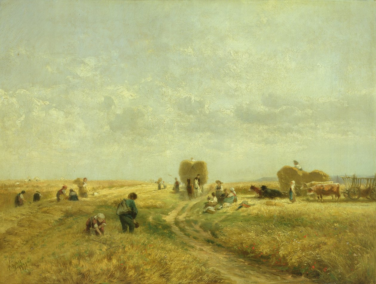 Temps de récolte, 1871 - Albert Kappis