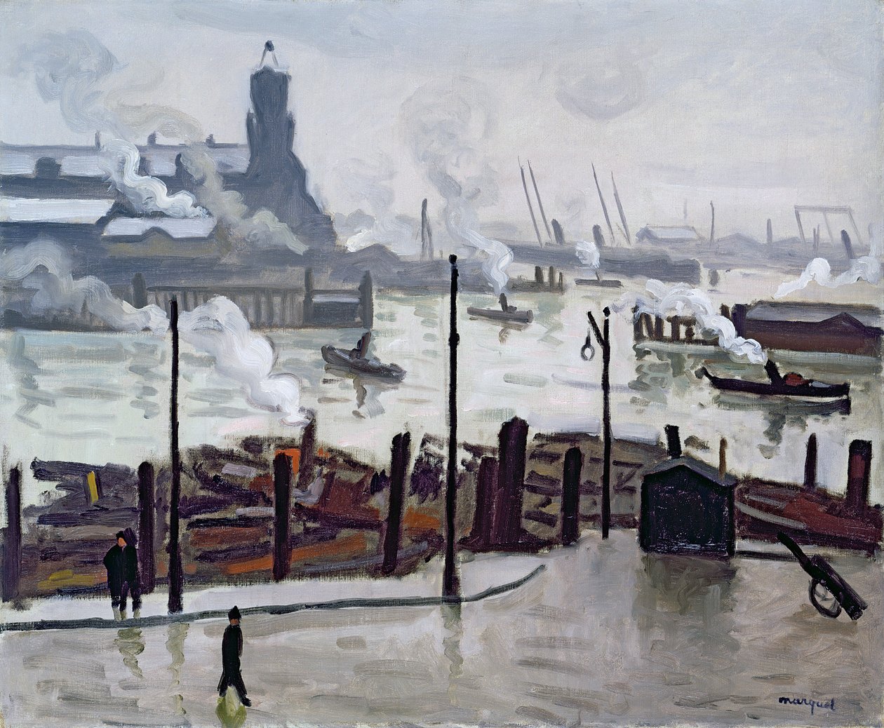 Port de Hambourg - Albert Marquet