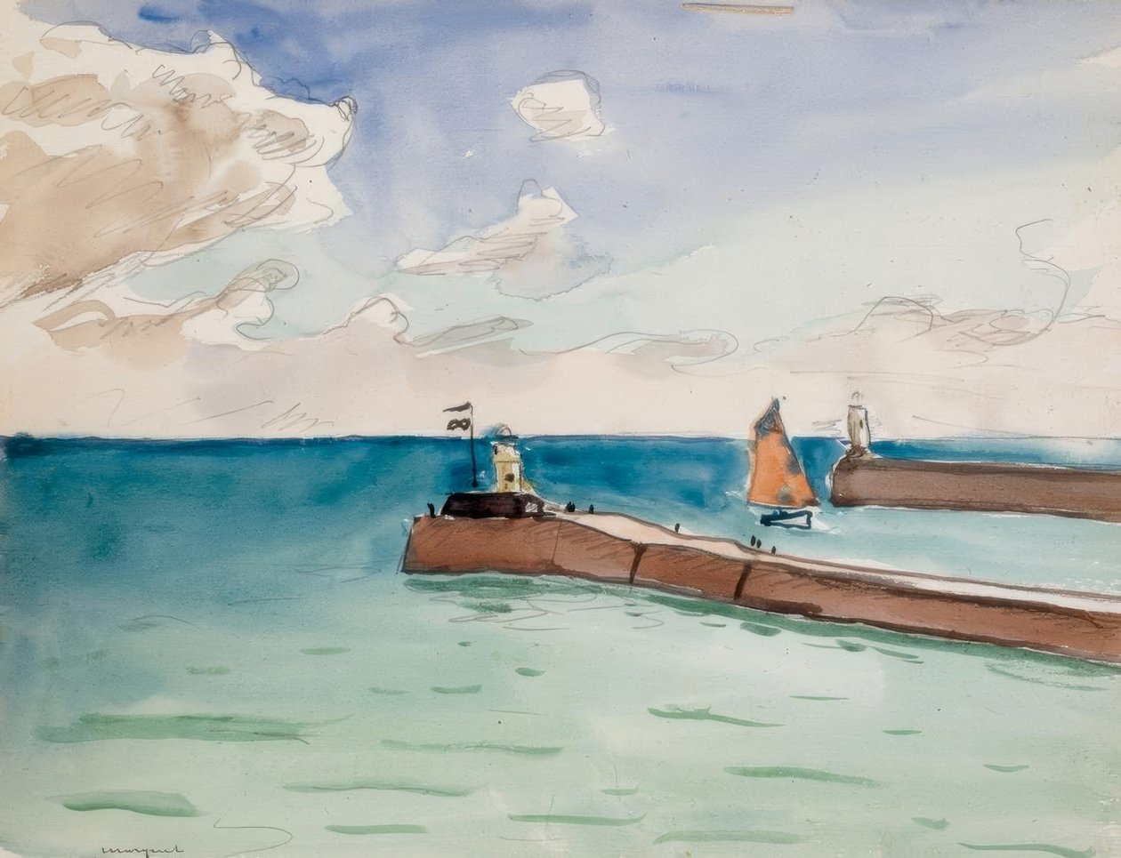 Les Sables d’Olonne, entrée du port - Albert Marquet