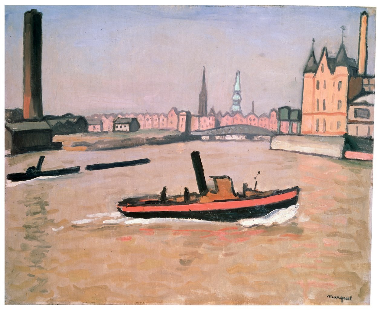 Le port de Hambourg, 1909 - Albert Marquet