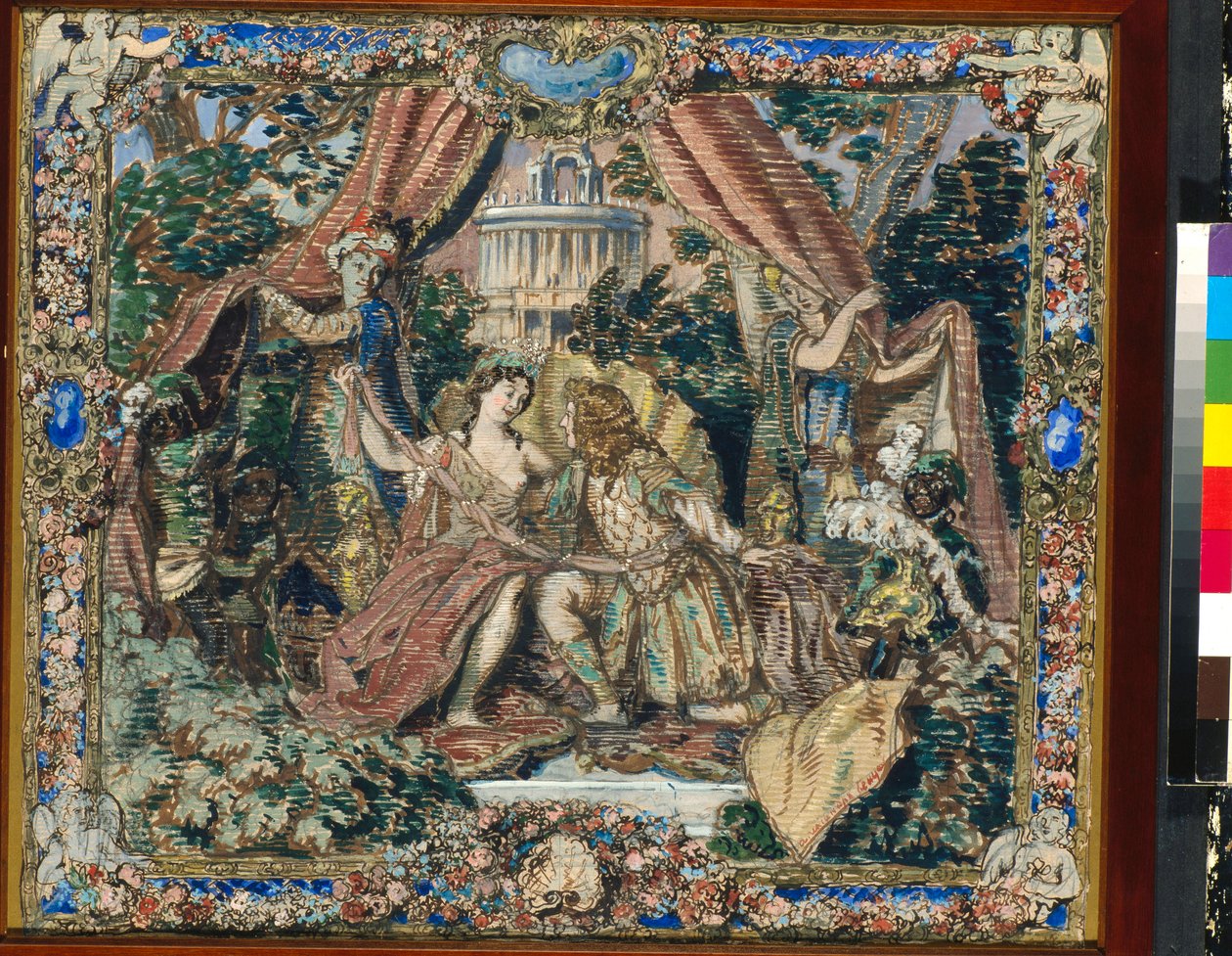 Décor préparatoire pour « Le pavillon d