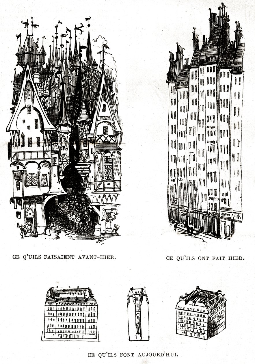 Critique de la laideur des constructions modernes à Paris avec l