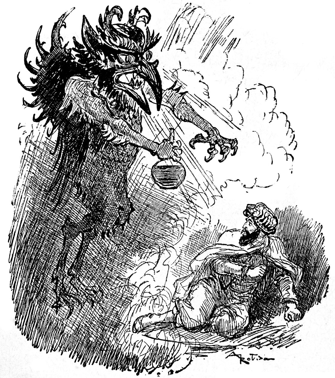 Illustration par Albert Robida (1848-1926) d