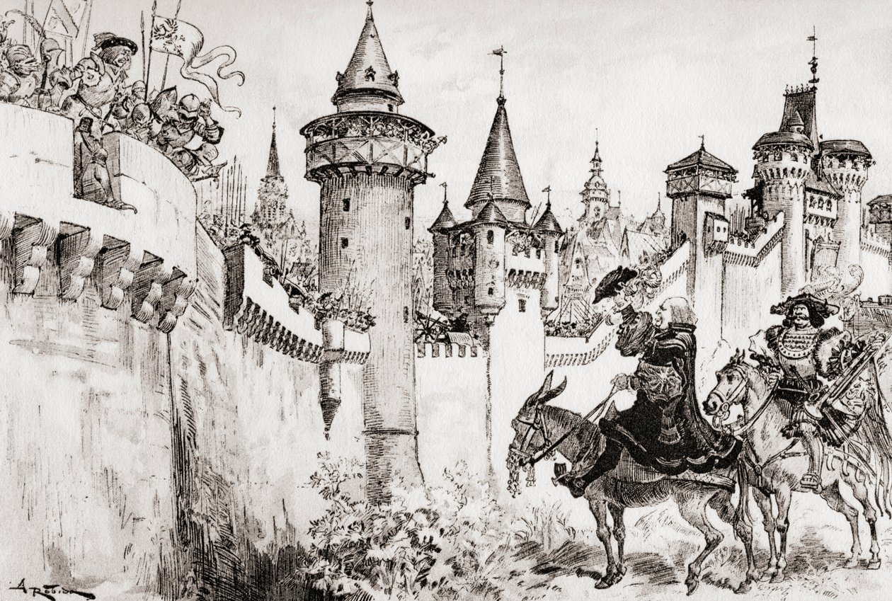 La Harangue faite par Ulric Gallet à Picrochole - Albert Robida