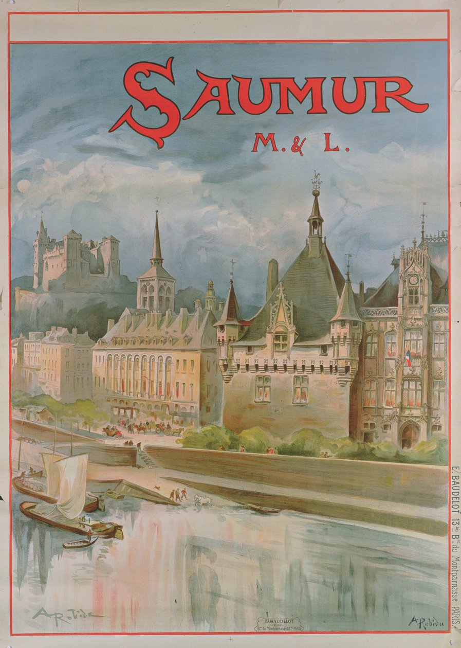 Affiche de Saumur - Albert Robida