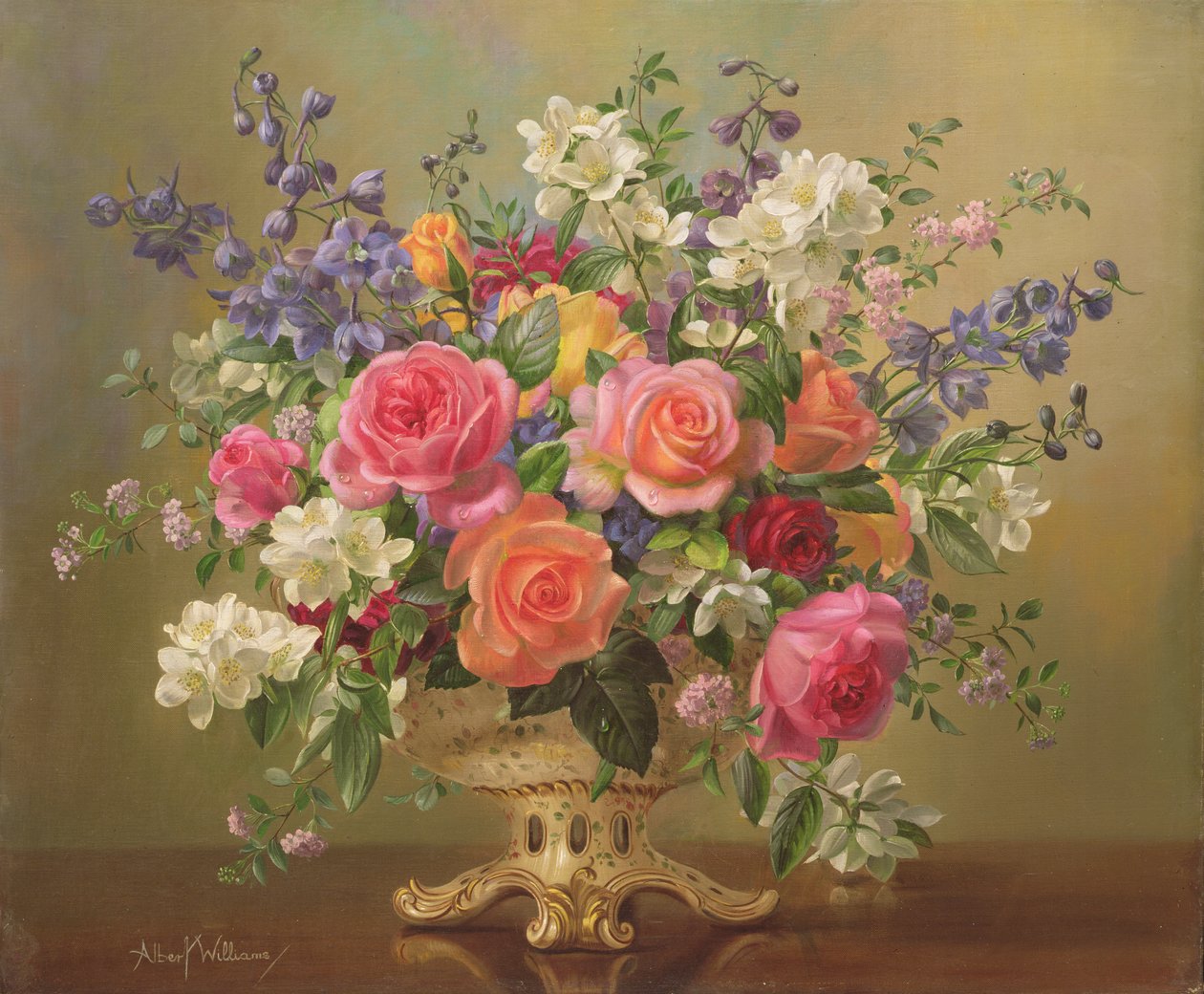 Arrangement de fleurs de juin - Albert Williams