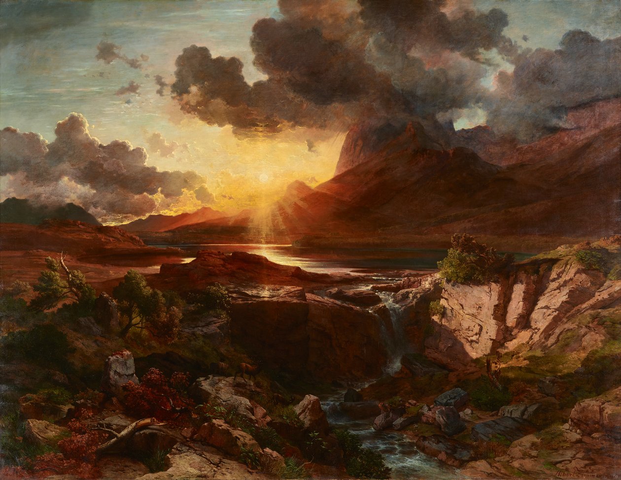Coucher de soleil sur le Hintersee à Berchtesgaden - Albert Zimmermann