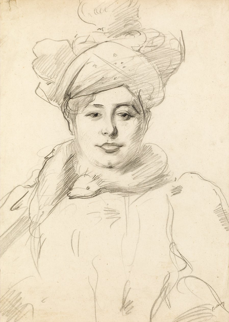 Femme avec chapeau, vers 1905 - Albert de Belleroche