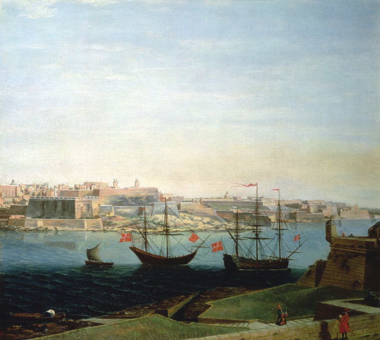 Vue de la ville et des fortifications de Valetta - Alberto Pullicino