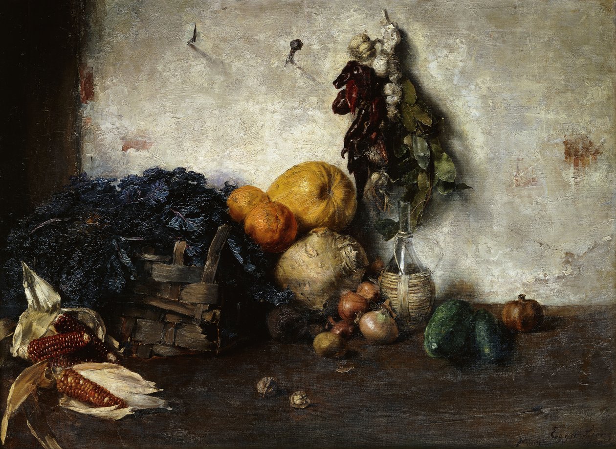 Nature morte de légumes près d