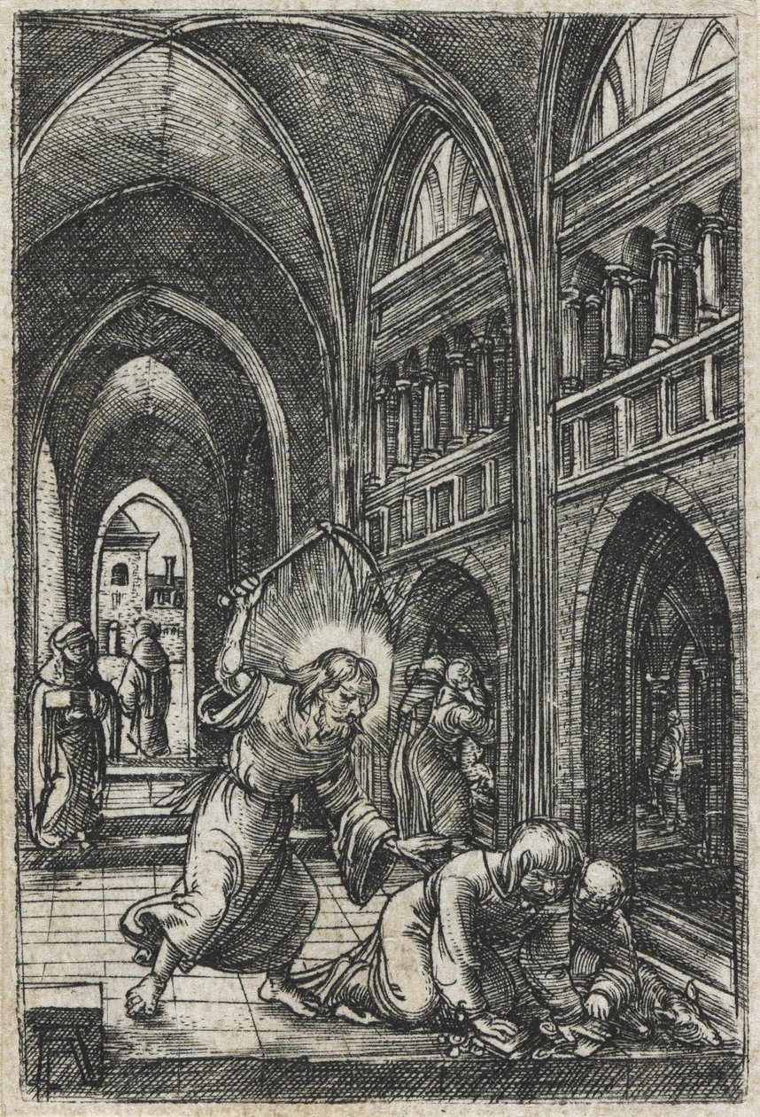 Christ chassant les marchands du temple, c.1519 - Albrecht Altdorfer