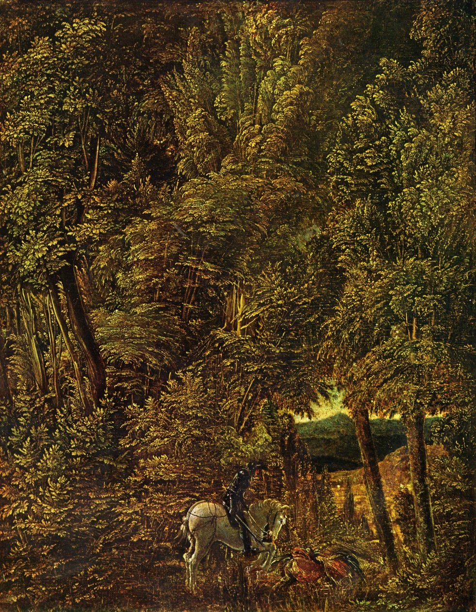 Paysage de bois avec Saint Georges combattant le dragon - Albrecht Altdorfer