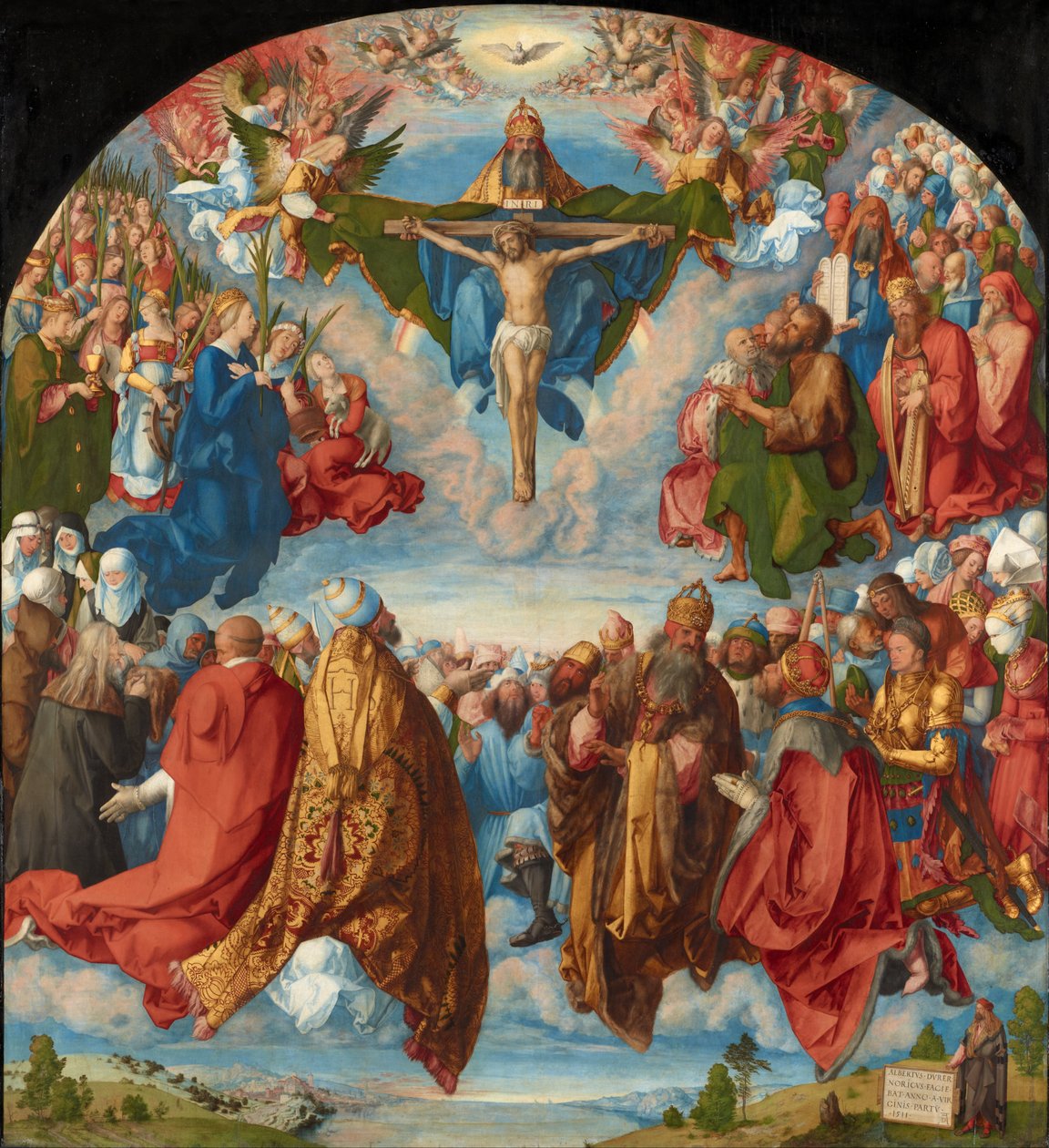 Adoration de la Trinité (Autel Landauer) - Albrecht Dürer