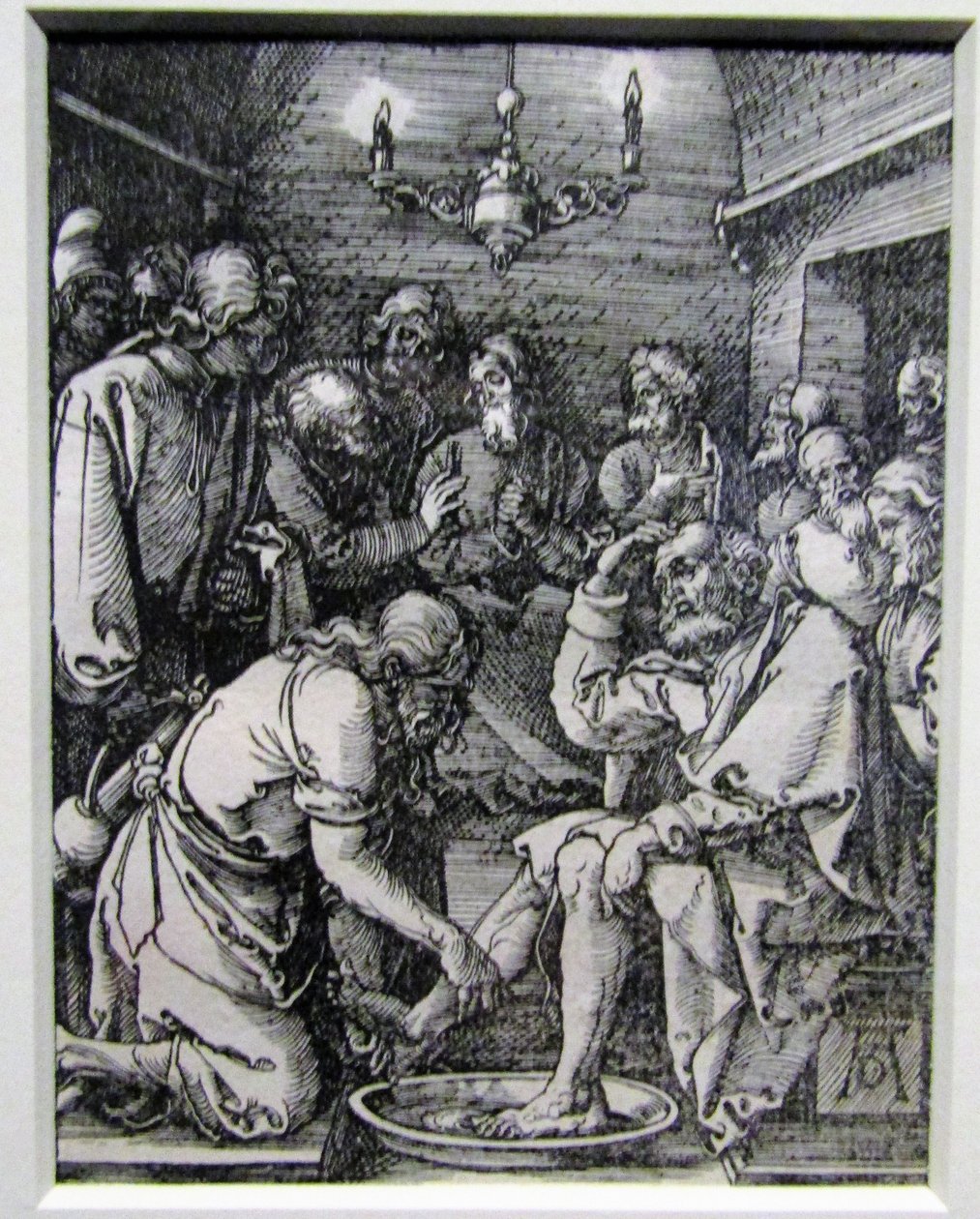 Le Christ lavant les pieds des disciples de la Petite Passion - Albrecht Dürer