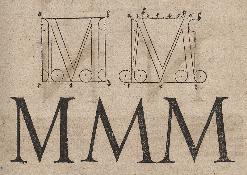 Construction de lettres - Albrecht Dürer