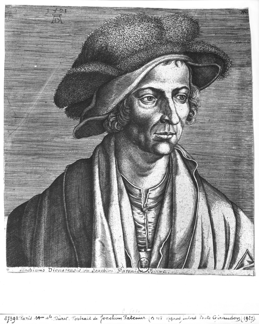 Portrait de Joachim Patinir, 1521 - Albrecht Dürer