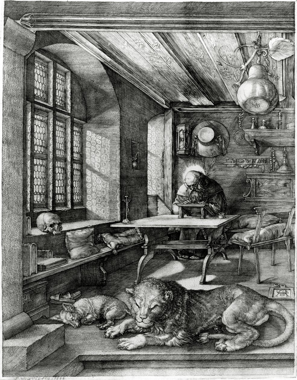 Saint Jérôme dans son étude, 1514 - Albrecht Dürer