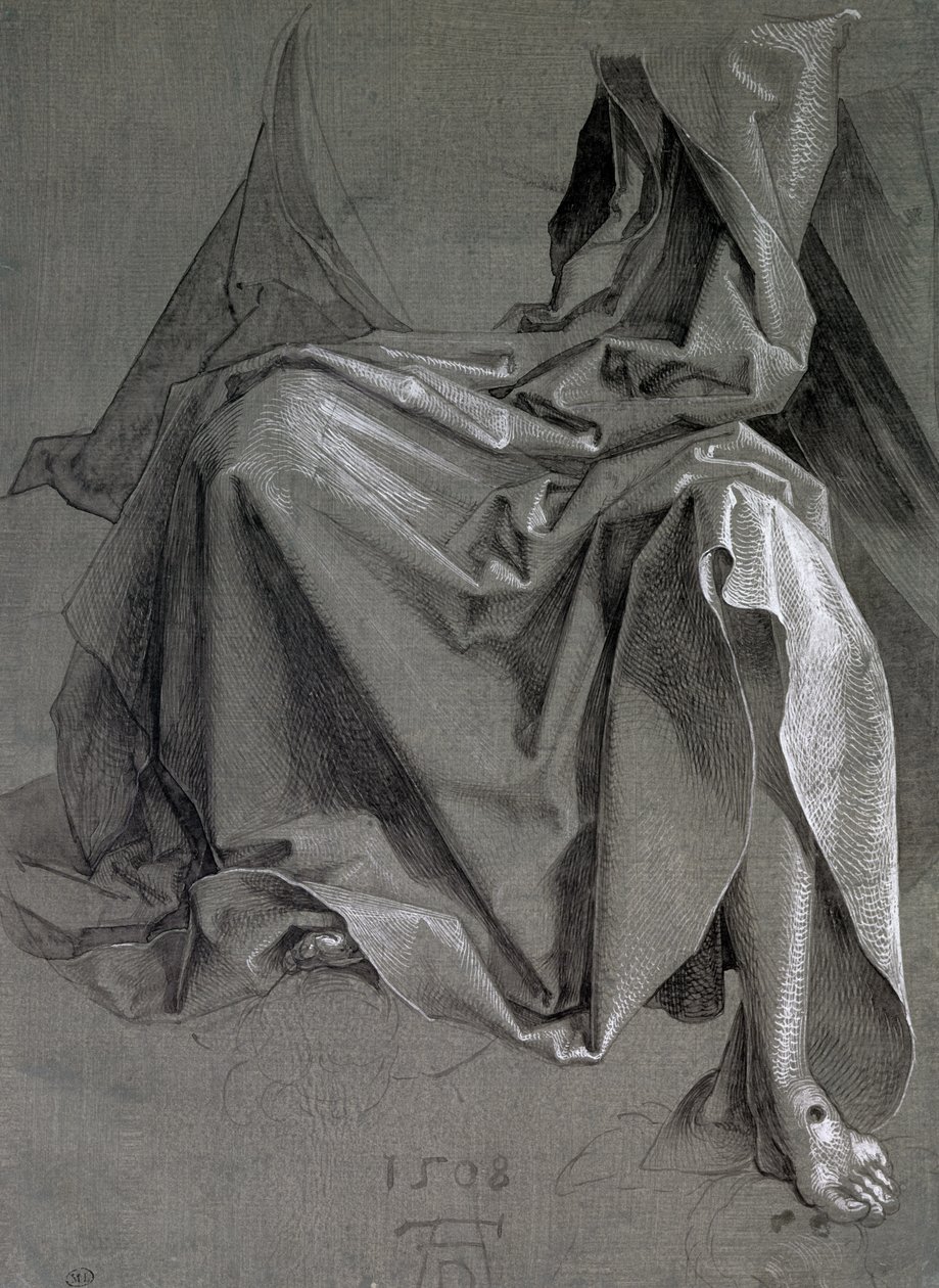 Étude des robes du Christ, 1508 - Albrecht Dürer