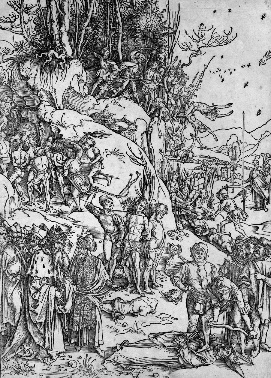 Le martyre des dix mille - Albrecht Dürer