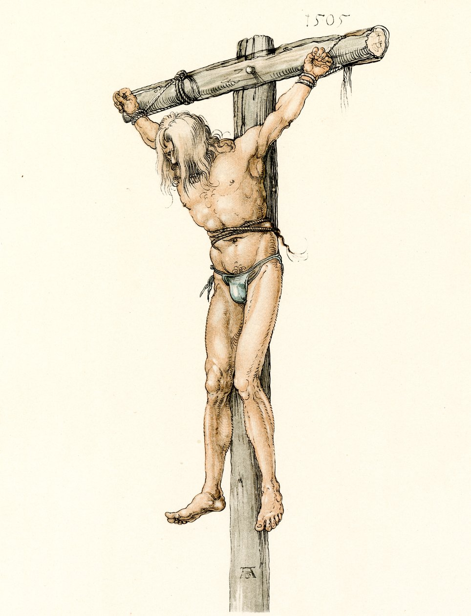 Étude sur le voleur de gauche - Albrecht Dürer