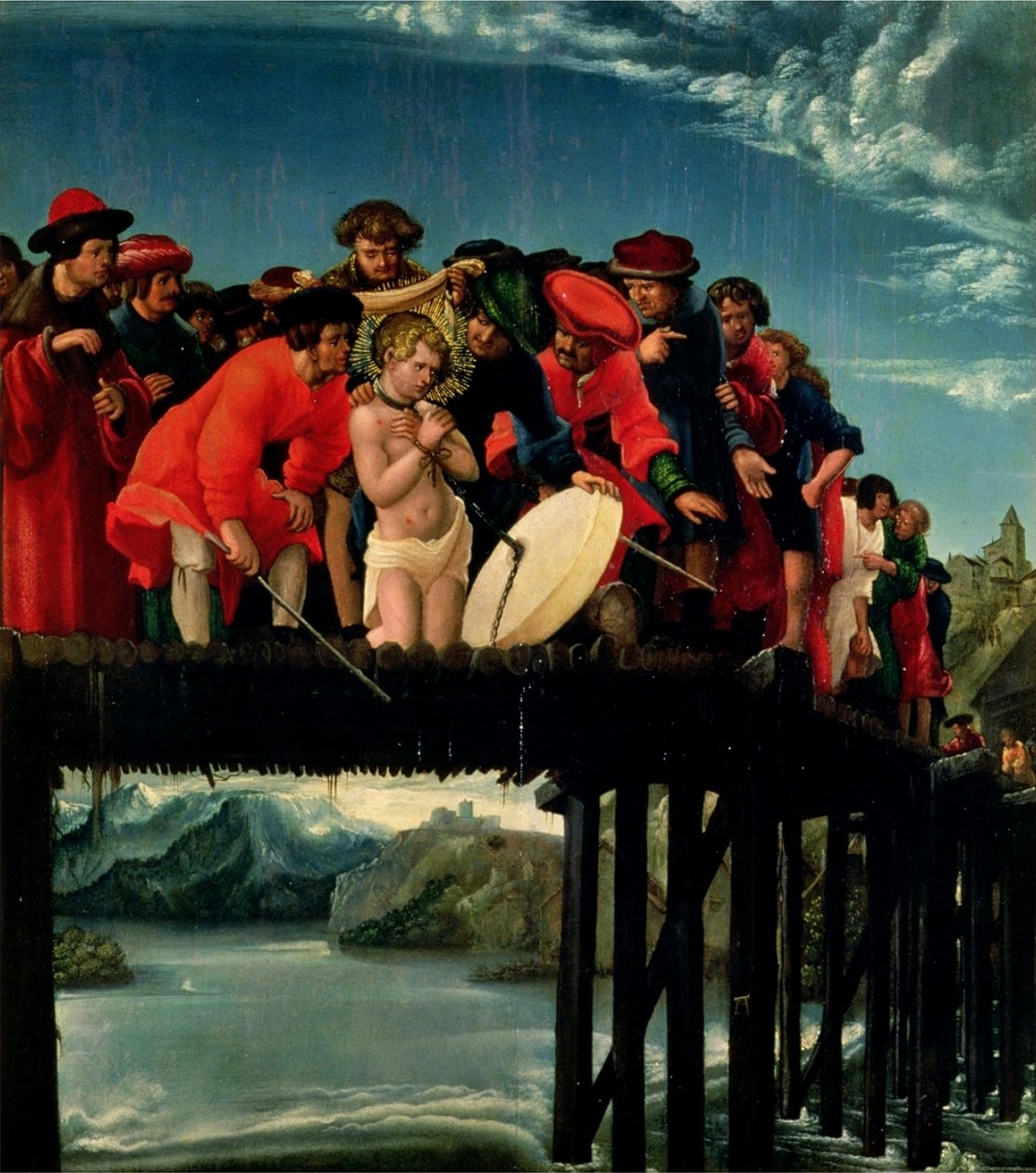 French : Chute du pont de Saint Florian The Martyrdom of Saint Florian - Albrecht Altdorfer