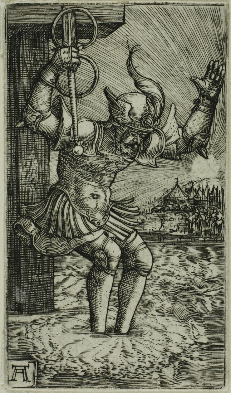 Horatius Cocles sautant dans le Tibre - Albrecht Altdorfer
