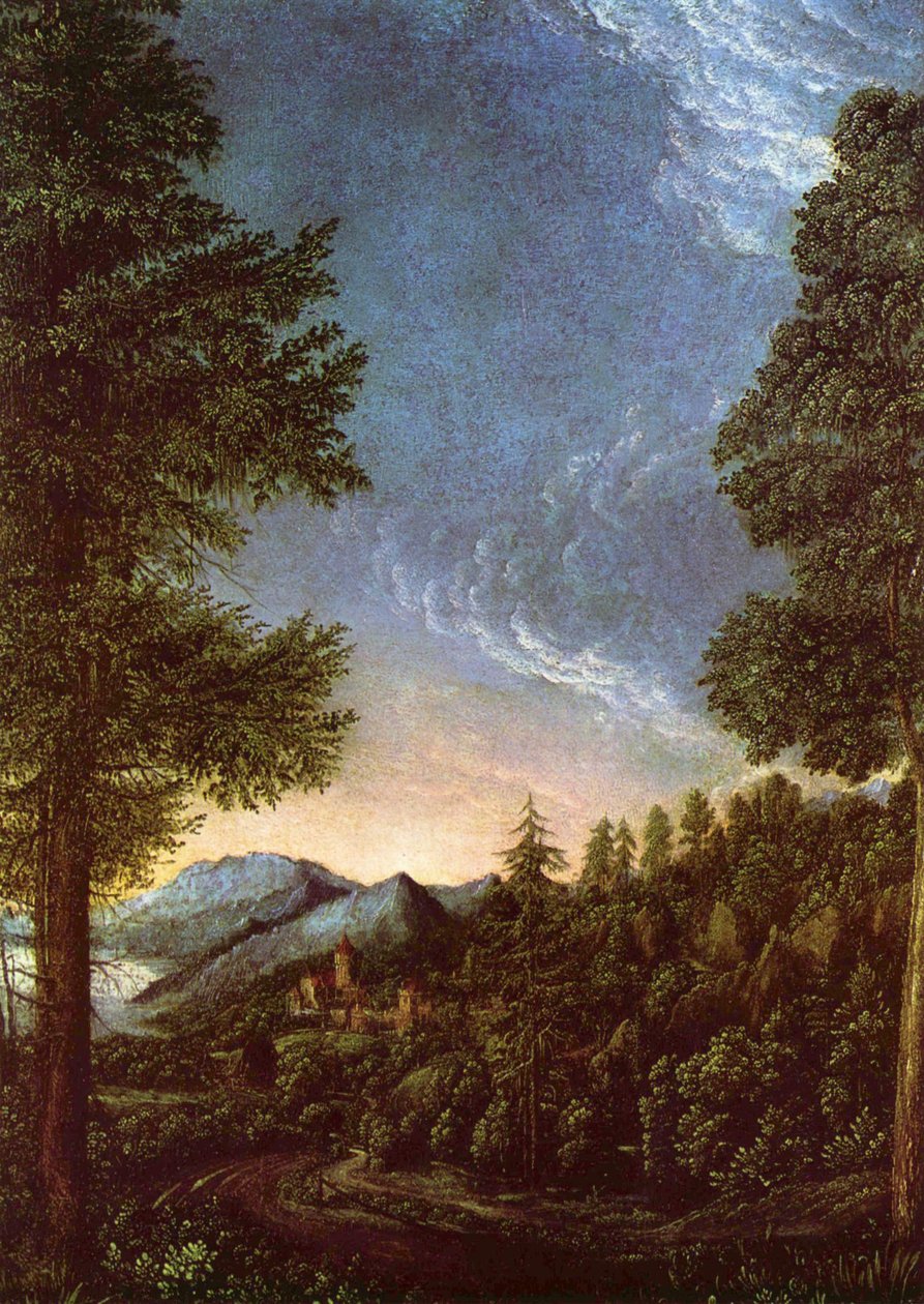 Paysage du Danube près de Ratisbonne - Albrecht Altdorfer