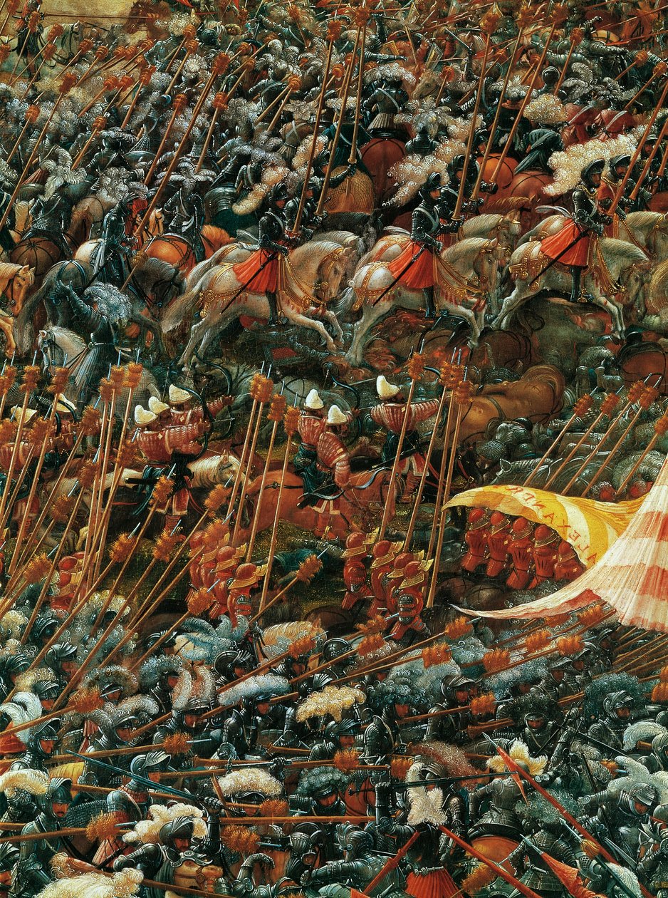 Armées opposées (détail de La Bataille d