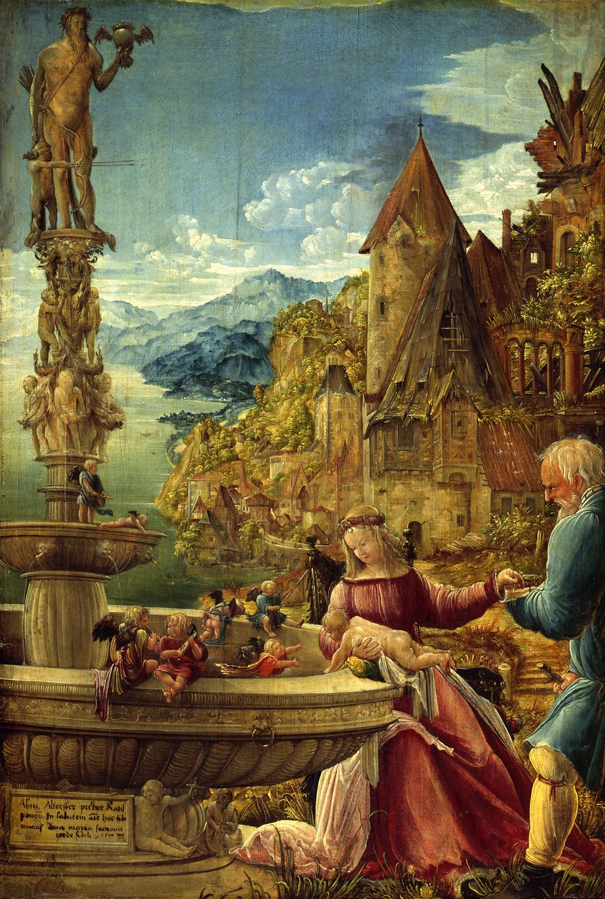 Repos pendant la fuite en Égypte - Albrecht Altdorfer