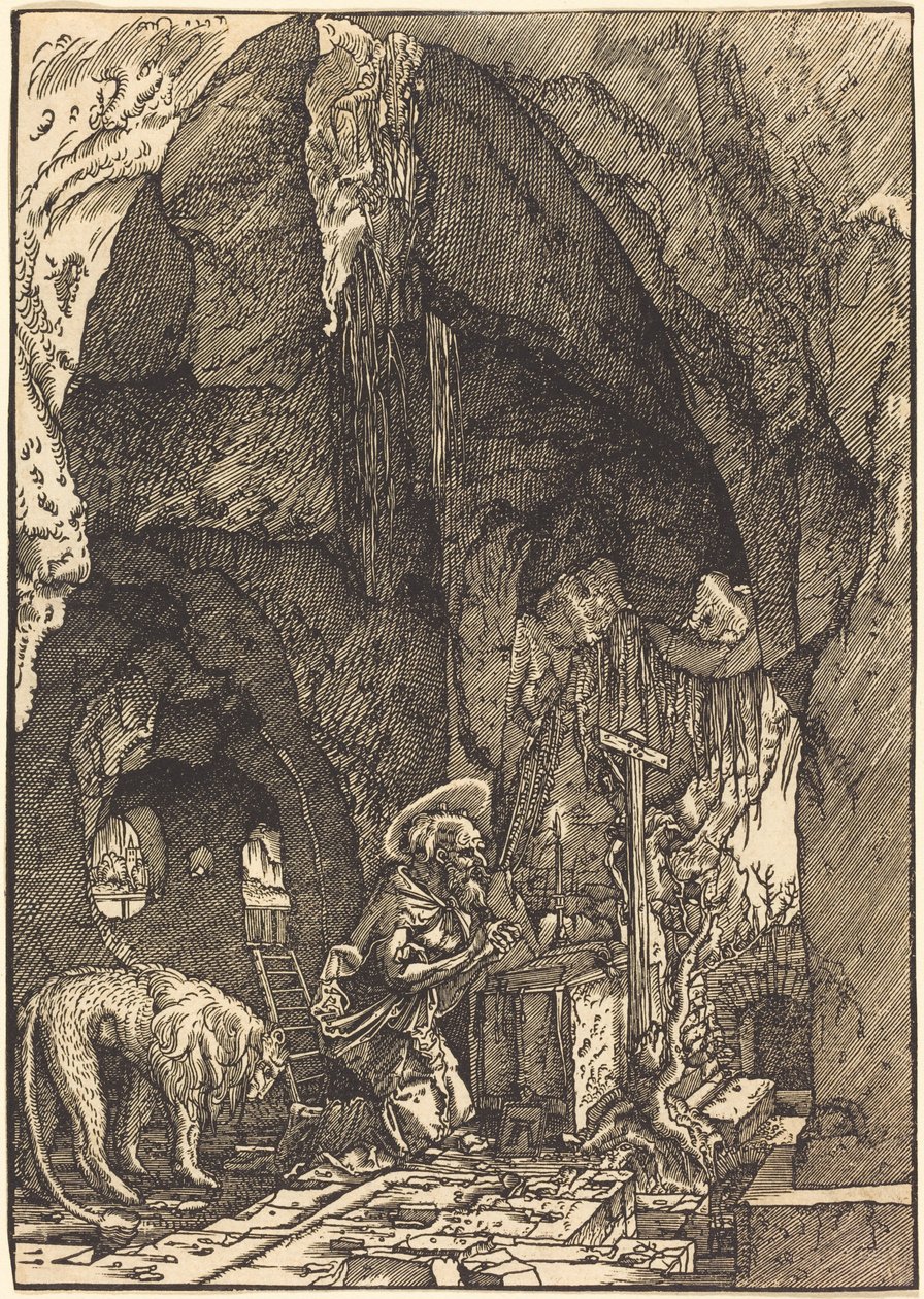 Saint Jérôme dans une grotte - Albrecht Altdorfer