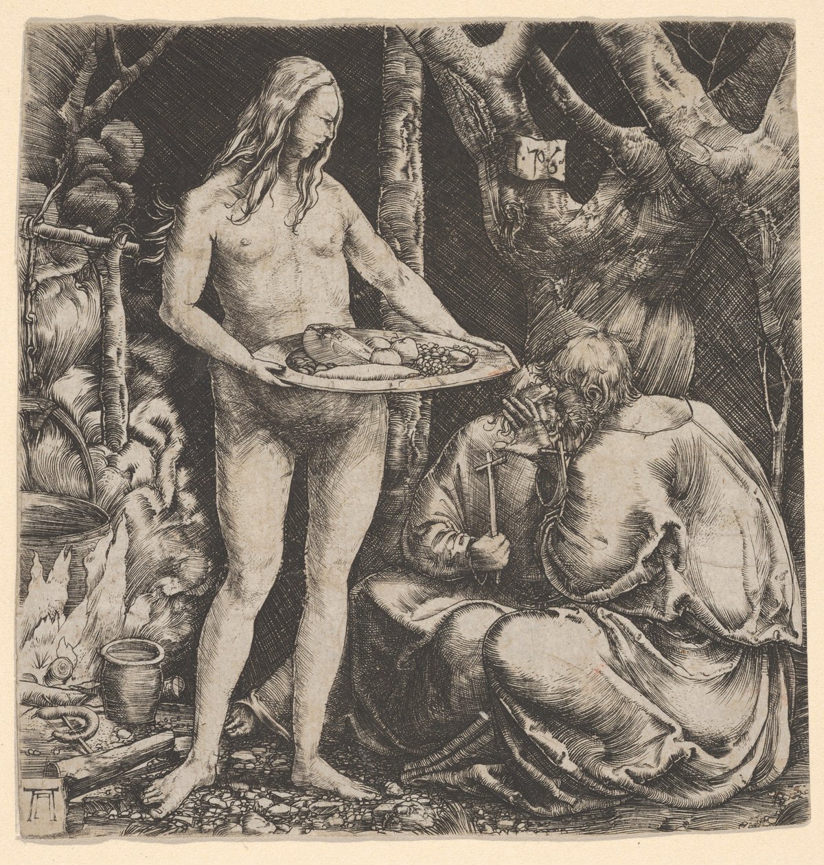 La tentation des deux ermites - Albrecht Altdorfer