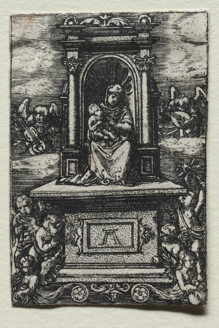 La Belle Vierge de Ratisbonne sur un autel, peu après 1520 - Albrecht Altdorfer