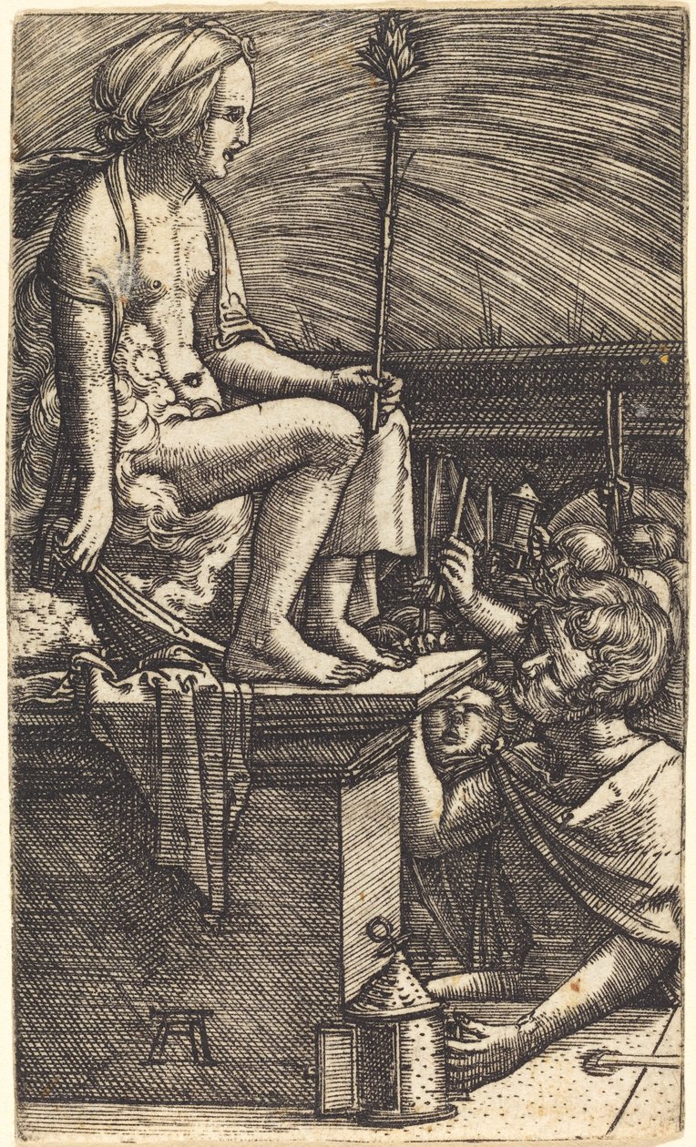 La Courtisane romaine (La Vengeance du magicien Virgile) - Albrecht Altdorfer