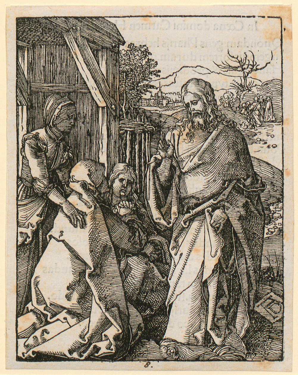 Les Adieux du Christ à sa mère, planche 8 de la série « Petite Passion sur bois » - Albrecht Dürer
