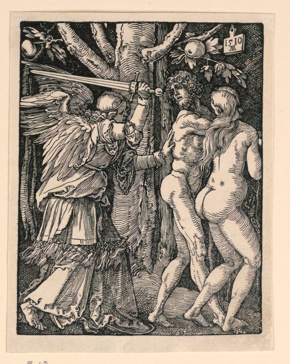 Adam et Ève chassés du paradis, de la série La Petite Passion - Albrecht Dürer