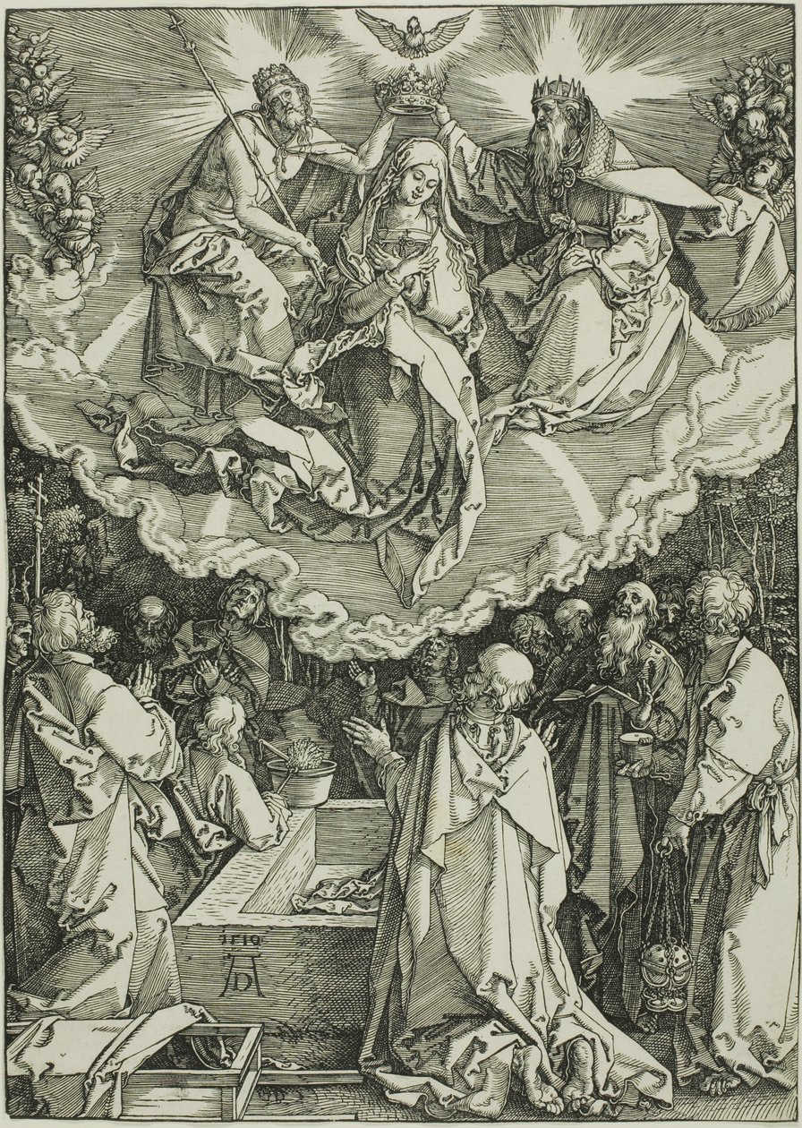 Assomption et Couronnement de la Vierge, de La Vie de la Vierge - Albrecht Dürer