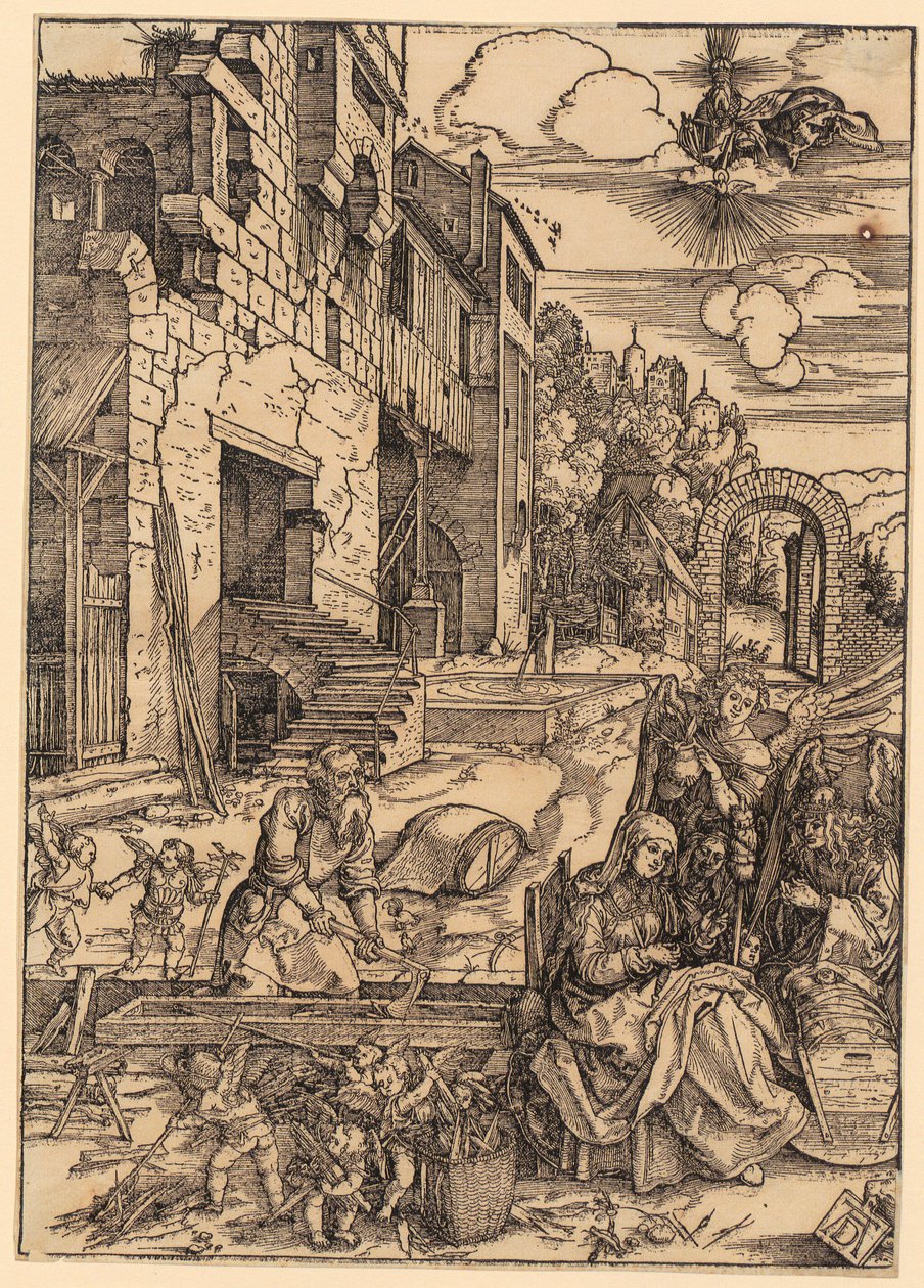 Séjour en Égypte, feuille 15 de la série « La vie de Marie » - Albrecht Dürer