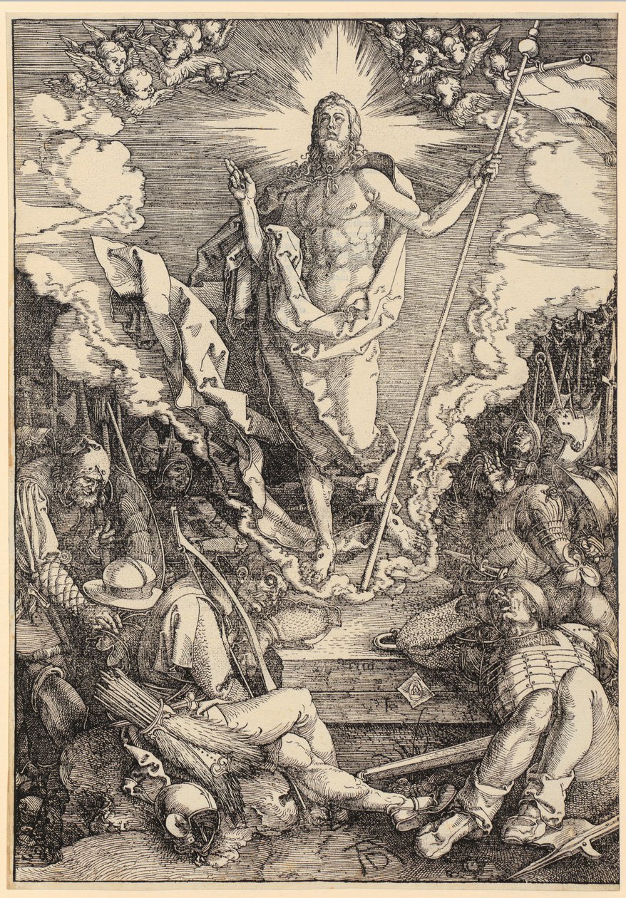 La résurrection du Christ, feuille n° 12 de la série « La Grande Passion » - Albrecht Dürer