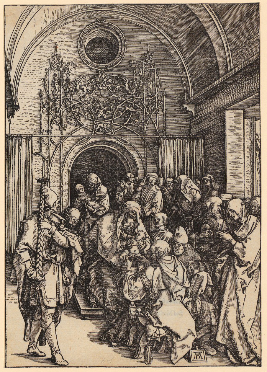 La circoncision du Christ, feuille 11 de la série « La vie de Marie » - Albrecht Dürer