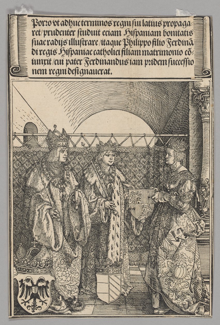 Fiançailles de Phillipp avec Johanna, planche 15 des Scènes historiques de la vie de l