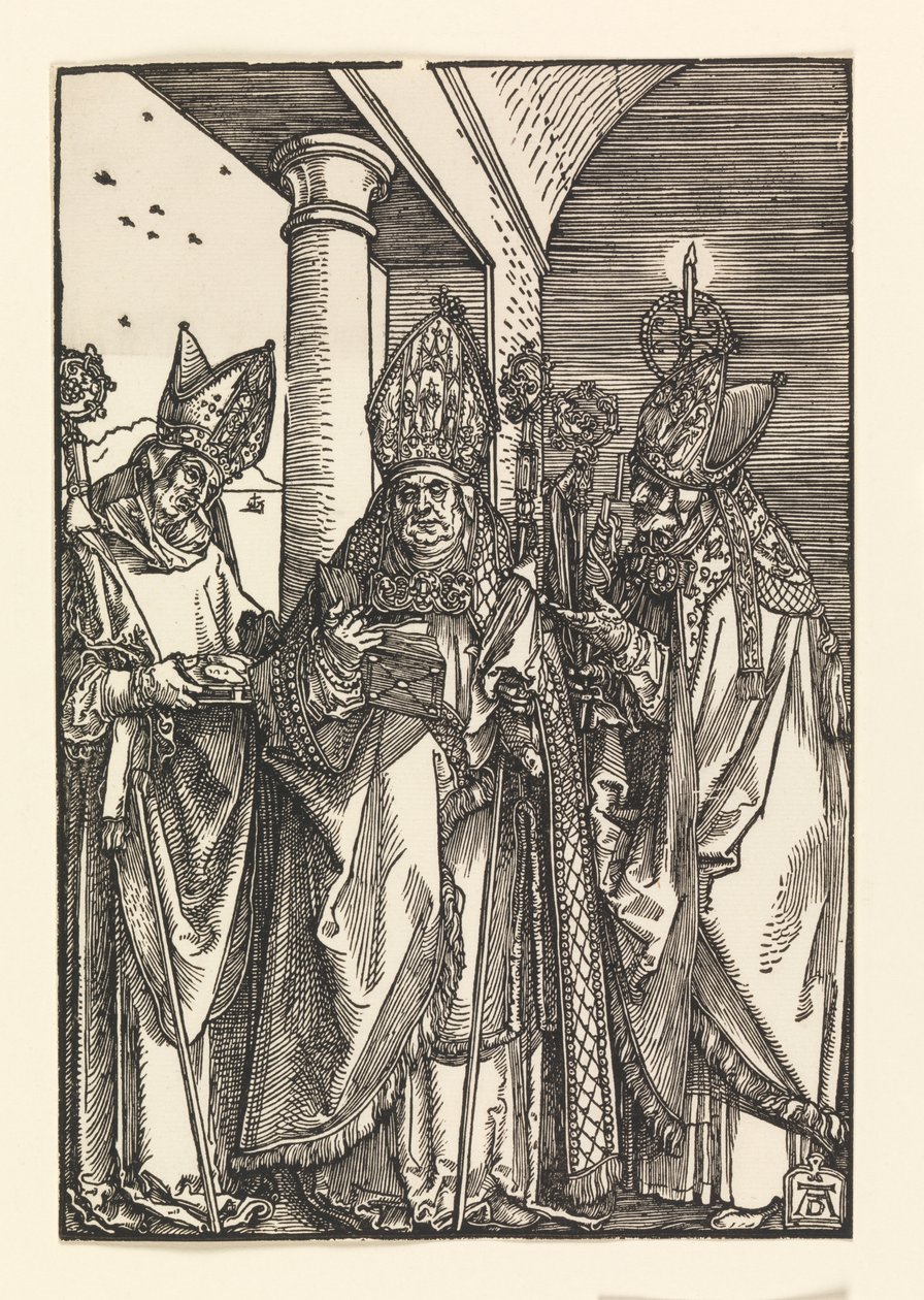 Évêques Nicolas, Ulric, Érasme - Albrecht Dürer