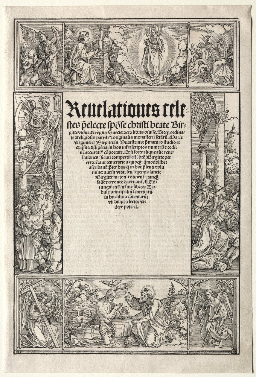 Bordure - avec le Baptême du Christ - Albrecht Dürer