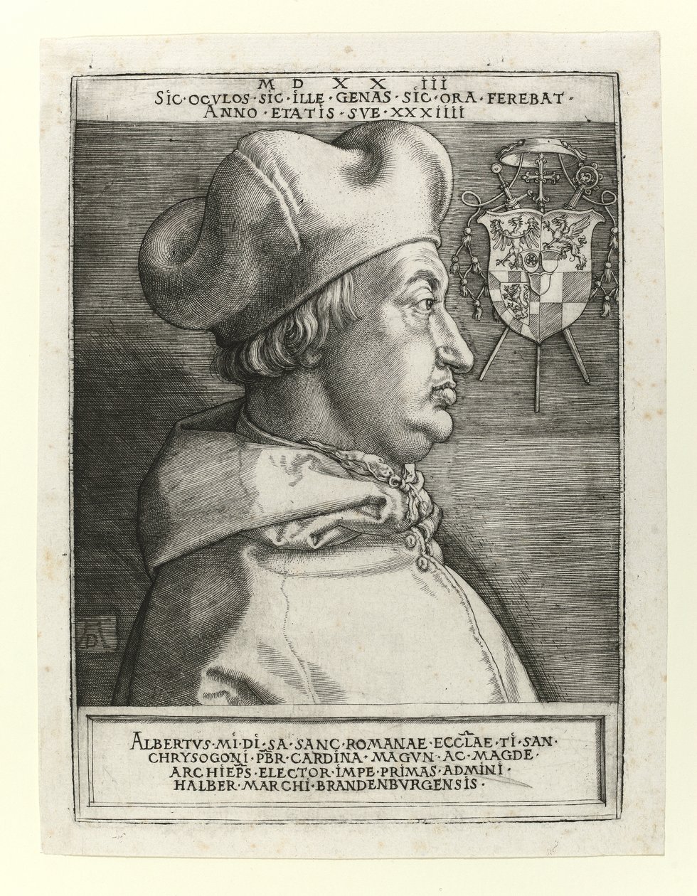 Cardinal Albert de Brandebourg, 1523 - Albrecht Dürer