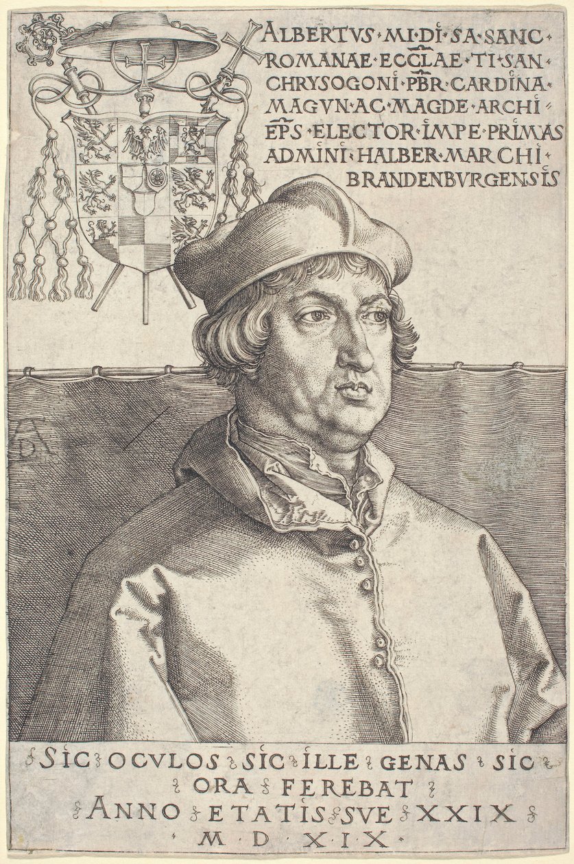 Le cardinal Albrecht de Brandebourg (« le petit cardinal ») - Albrecht Dürer